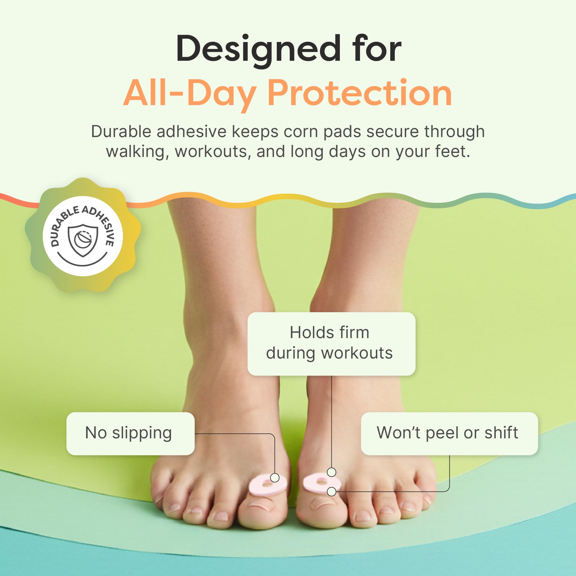 ZenToes almohadilla colocada en dedo que reduce la presión al caminar