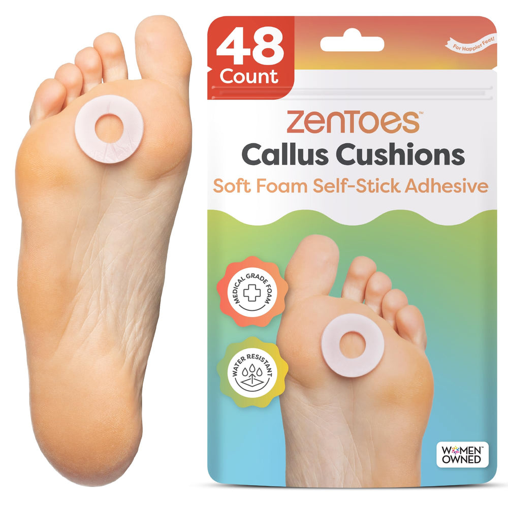 ZenToes empaque frontal mostrando 48 unidades y beneficio comodidad