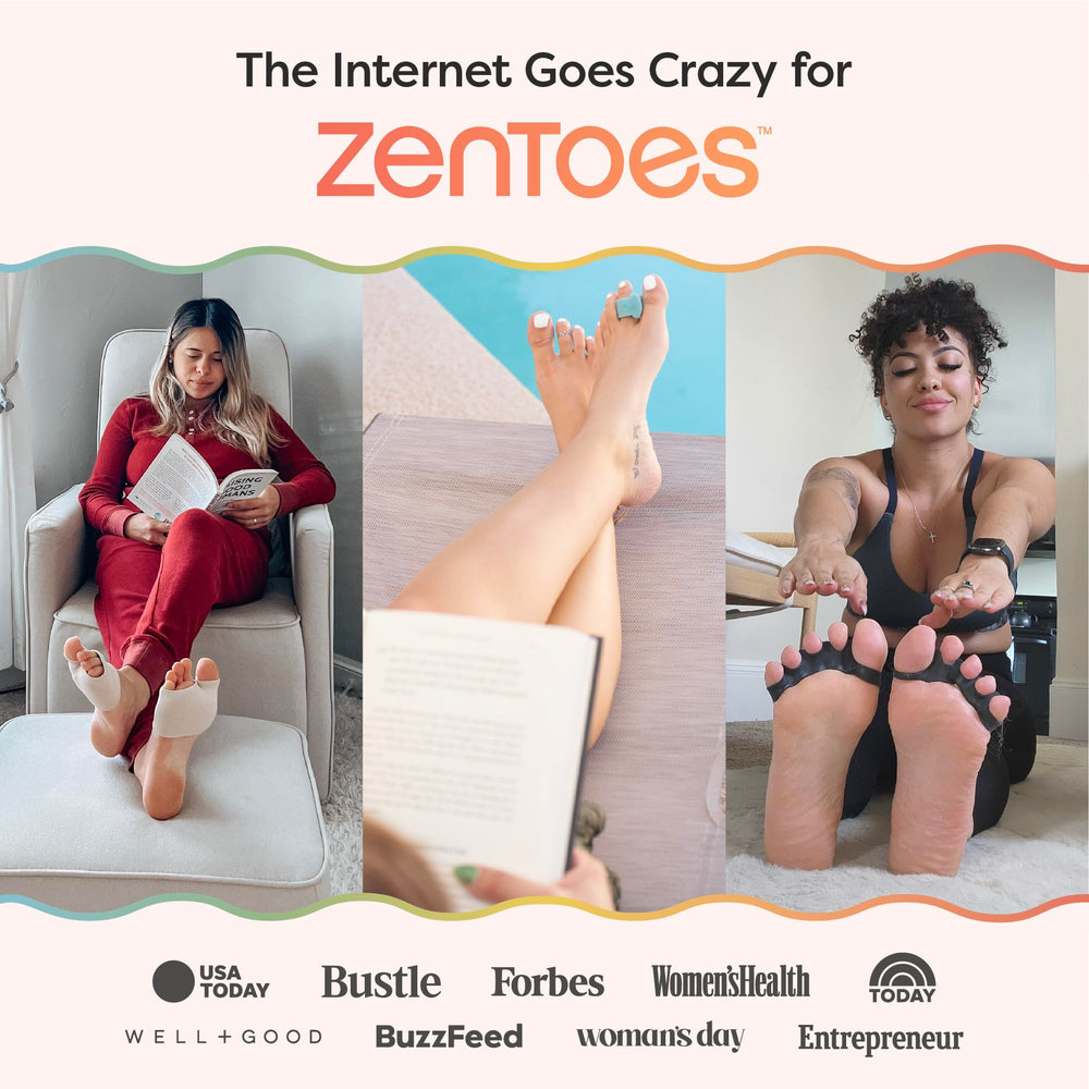 ZenToes integrado con calzado casual ofreciendo protección diaria cómoda