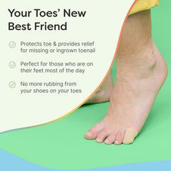 ZenToes funda junto a una regla para medir y elegir talla correcta