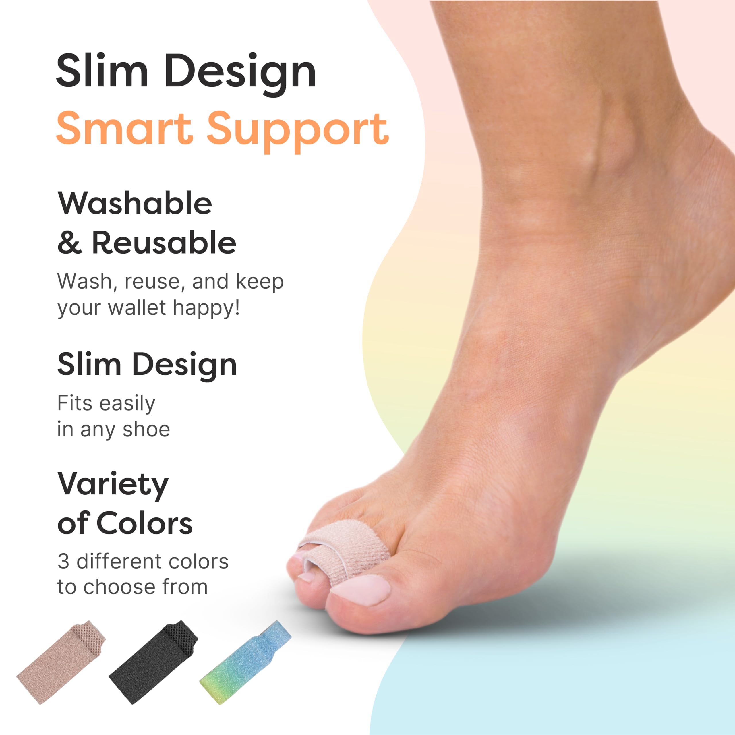 ZenToes comparación de tallas Small y Original para ajuste