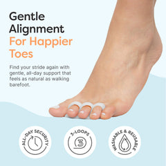 ZenToes textura del gel en primer plano que muestra suavidad y confort