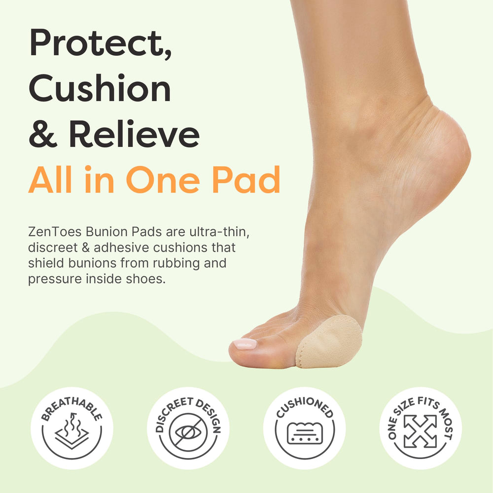 ZenToes detalle de textura de algodón suave que protege sin irritar