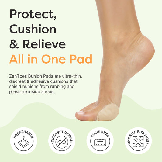 ZenToes detalle de textura de algodón suave que protege sin irritar