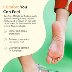 ZenToes primer plano de la textura de gel que absorbe impactos
