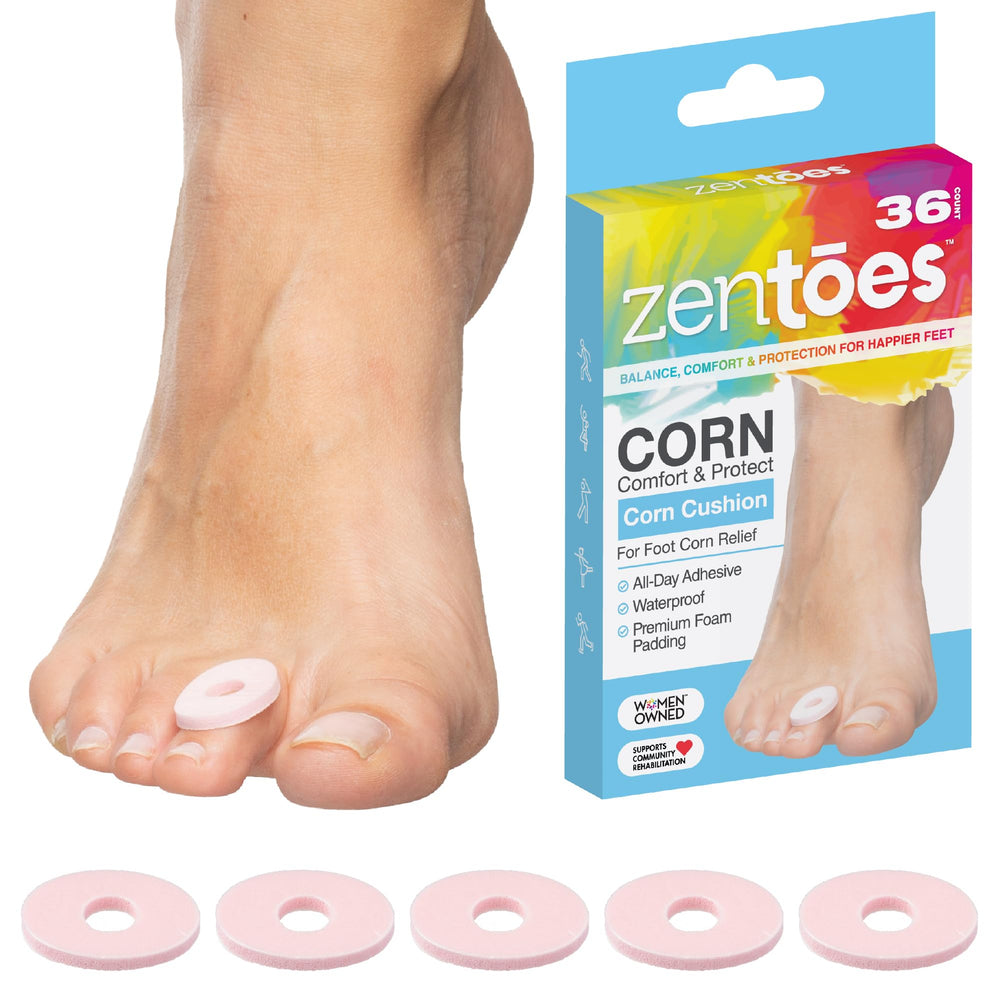 ZenToes empaque frontal mostrando 36 unidades y comodidad