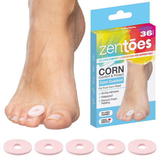 ZenToes empaque frontal mostrando 36 unidades y comodidad