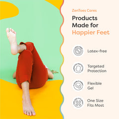 ZenToes estilo de vida persona caminando con zapatos cómodos y soporte añadido