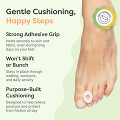 ZenToes etiqueta con materiales y medidas para tranquilidad