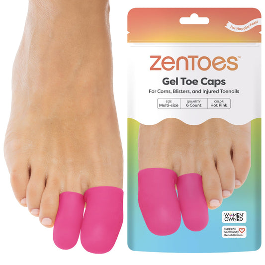 ZenToes empaque frontal mostrando el set de 6 para comodidad inmediata