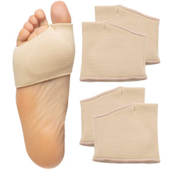 ZenToes fundas frontal del paquete mostrando cuatro unidades y beneficio de confort