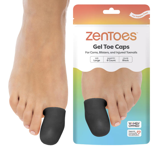 ZenToes empaque frontal mostrando 6 unidades y facilidad de almacenamiento