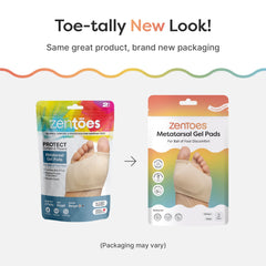 ZenToes presentación en beige y negro destacando opciones de color discretas