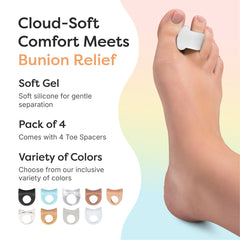 ZenToes variedad de colores para elegir y así combinar con el calzado