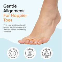 Detalle de textura del gel ZenToes que destaca amortiguación y suavidad protectora
