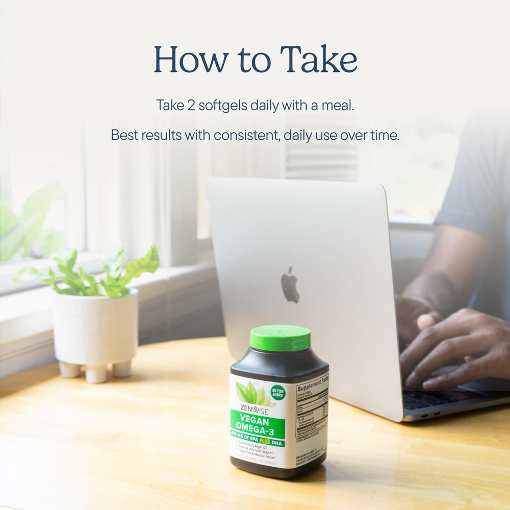 Zenwise Health botella abierta con cápsulas desplagadas para visualización del contenido