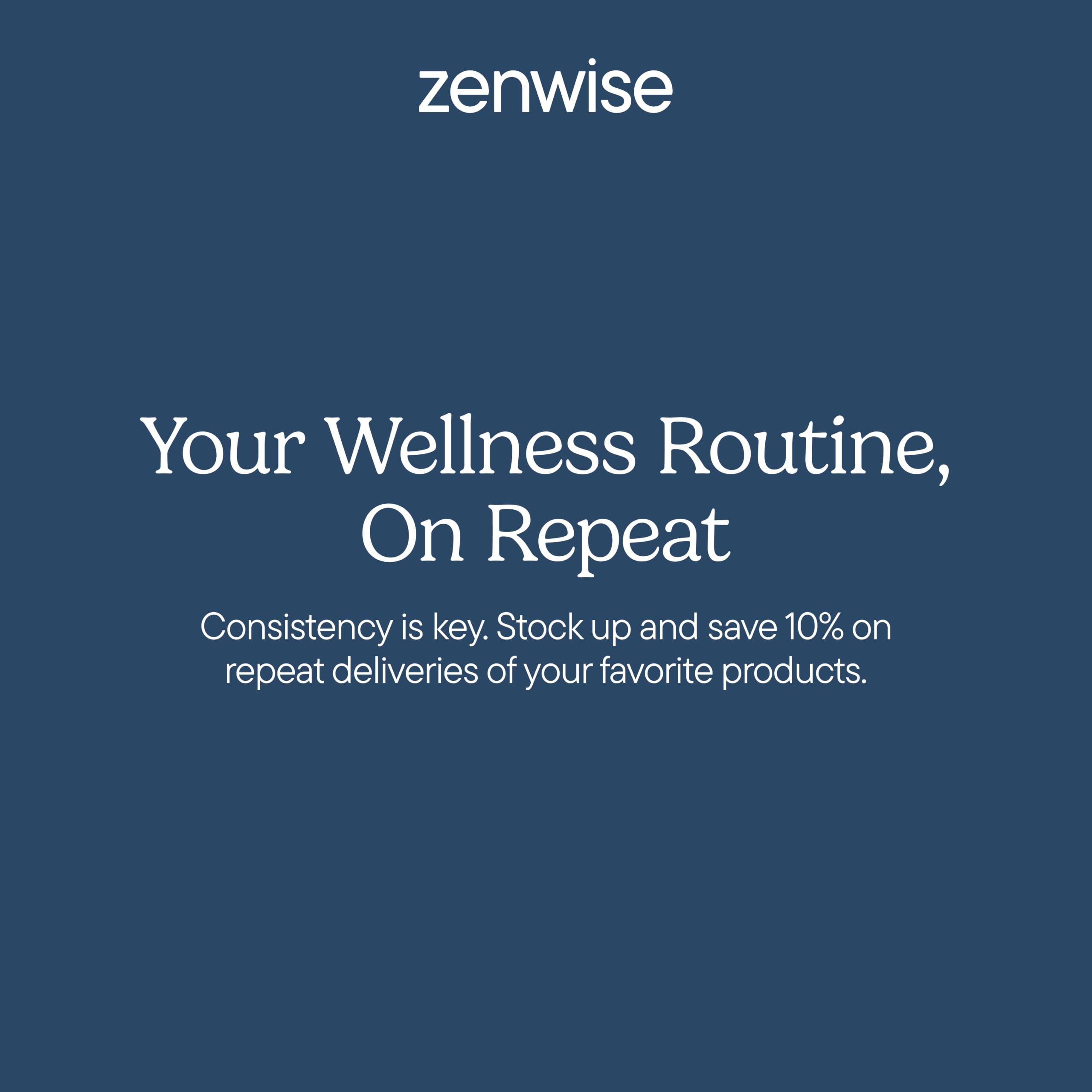Zenwise Health botella junto a una regla para comparar tamaño y dosificación