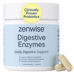 Zenwise Health frente del empaque mostrando beneficio digestivo