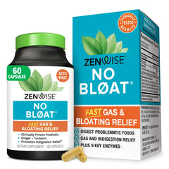 Zenwise Health frasco delantero mostrando etiqueta clara y beneficios