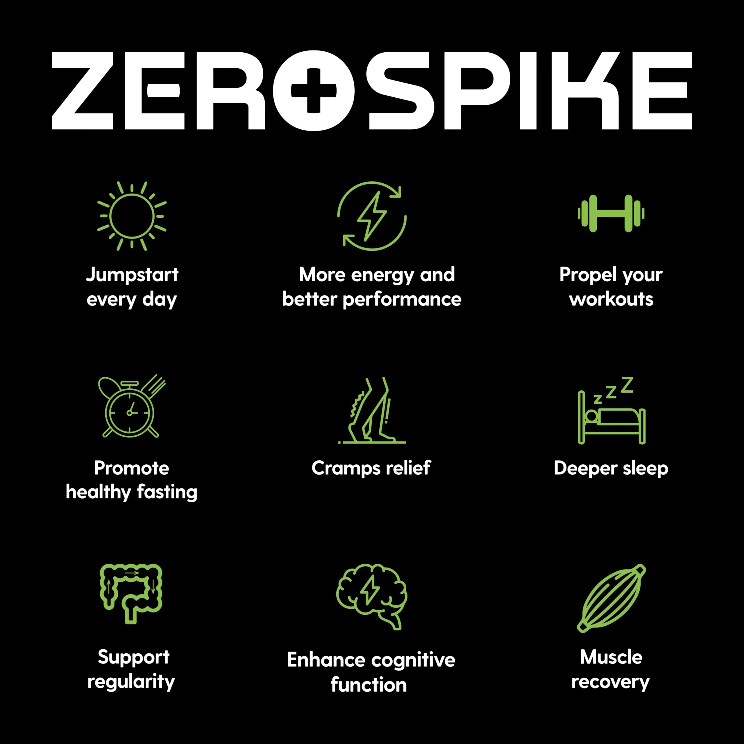 Zerospike uso en gimnasio bebida junto a pesas para recuperación muscular