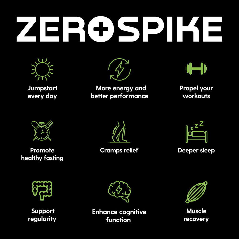 Zerospike uso en gimnasio bebida junto a pesas para recuperación muscular
