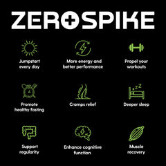 Zerospike uso en gimnasio bebida junto a pesas para recuperación muscular