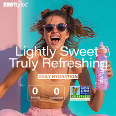 ZestLytes stick abierto polvo fino que garantiza disolución rápida