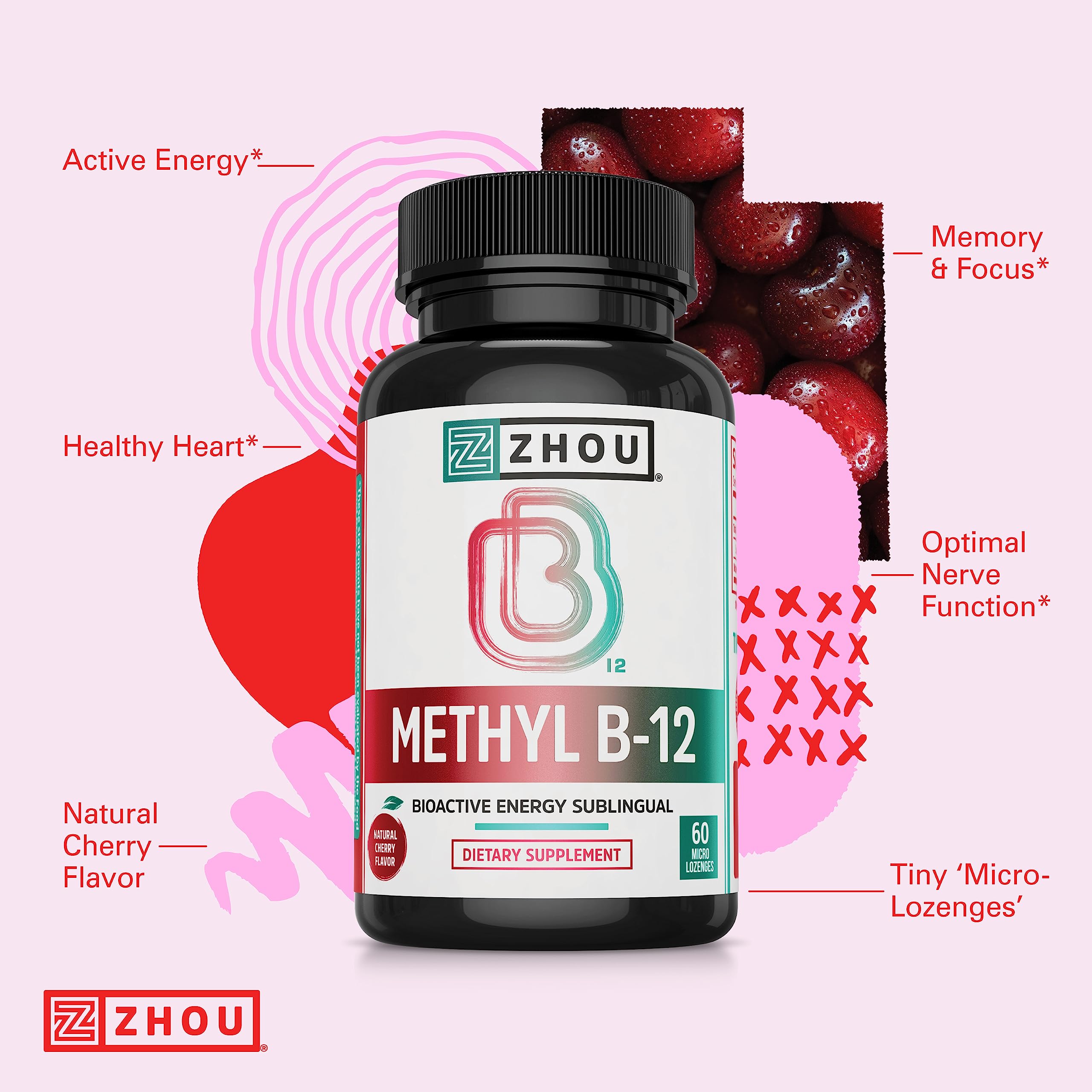 Comparación de tamaño de ZHOU Methyl B12 junto a mano para apreciar la escala real