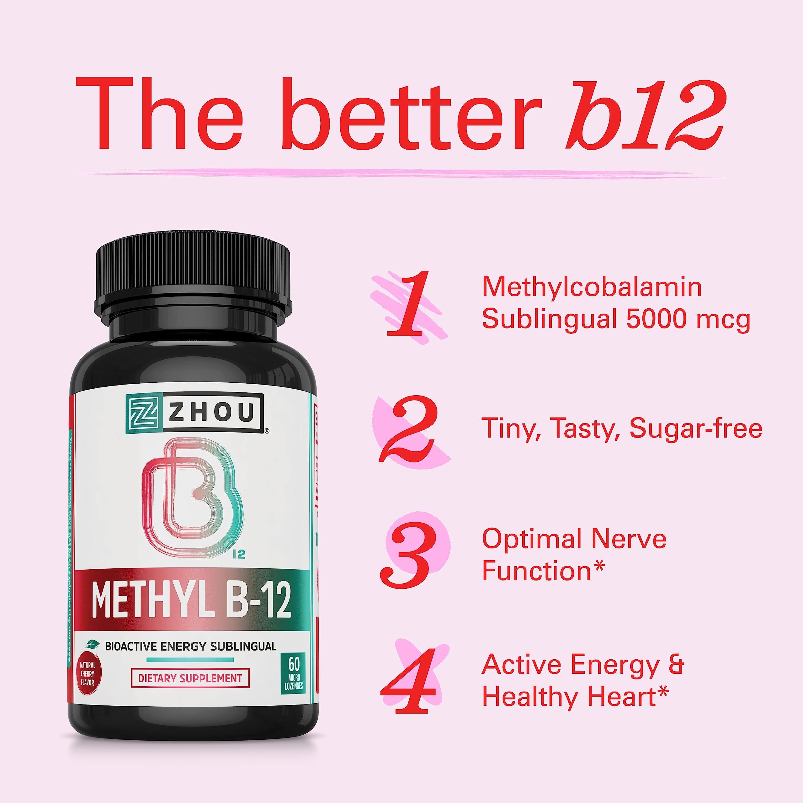 Persona usando ZHOU Methyl B12 sublingual para rápida absorción y comodidad diaria
