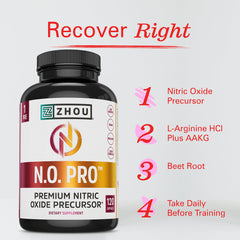 Zhou N.O. Pro textura en polvo de ingredientes naturales y potencia