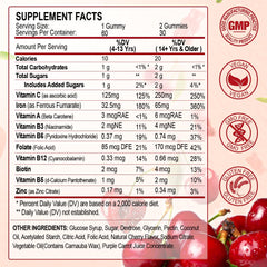 Gominola de hierro ZHPHK detalle de textura y color cereza para absorción.