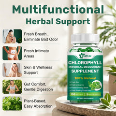 ZHPHK ingredientes naturales perejil y menta junto a clorofilina para neutralizar olores