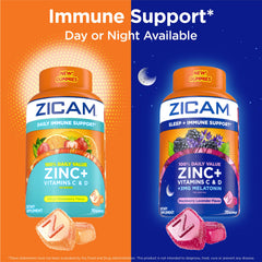 Zicam frasco abierto mostrando la cantidad y presentación de gomitas