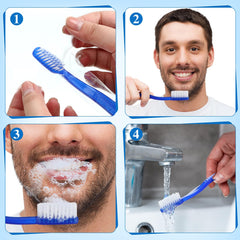 Ziliny cepillo en uso durante un viaje para higiene dental rápida