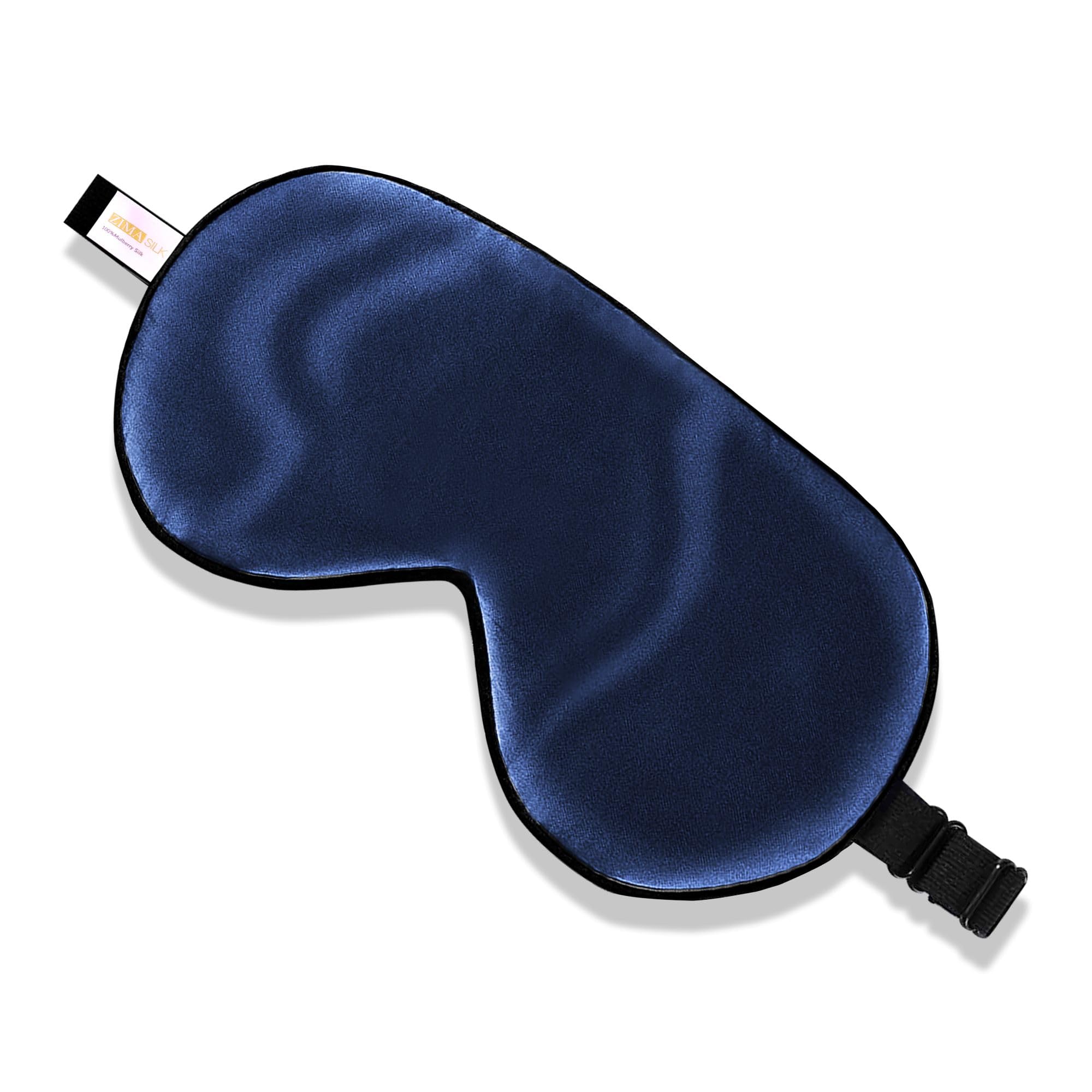 ZIMASILK antifaz frontal mostrando diseño ergonómico y confort