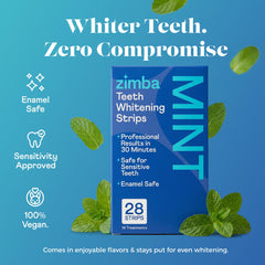 Etiqueta de Zimba con ingredientes veganos y seguro para esmalte