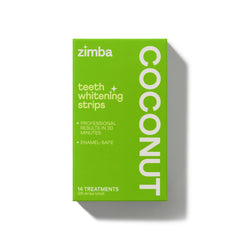 Zimba empaque frontal sabor coco mostrando uso vegano y seguridad