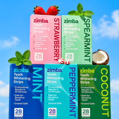 Producto Zimba junto a vaso y rodajas de sandía sugiriendo frescura