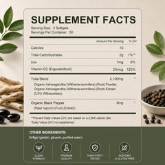 ZIPINKJ raíz y polvo de ashwagandha ilustrando origen orgánico