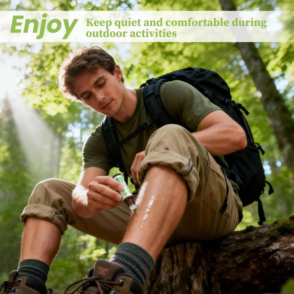 ZKONLY roll on sobre mesa junto a tienda de campaña en ambiente camping