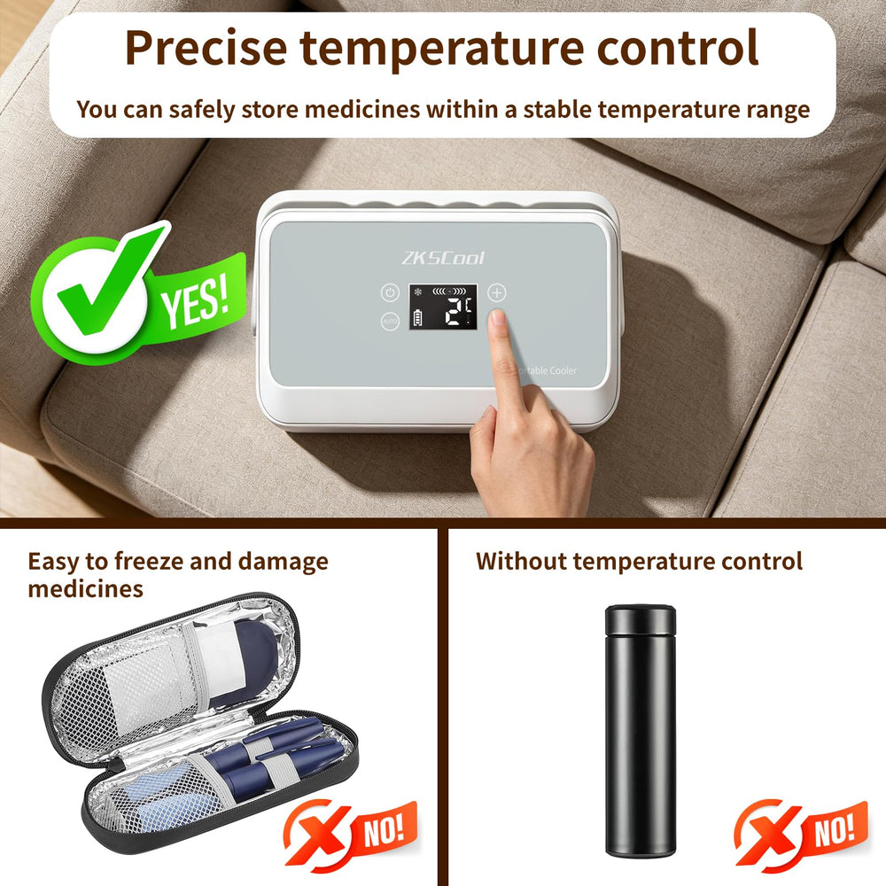 ZKSCool pantalla LED táctil que ofrece control preciso de temperatura