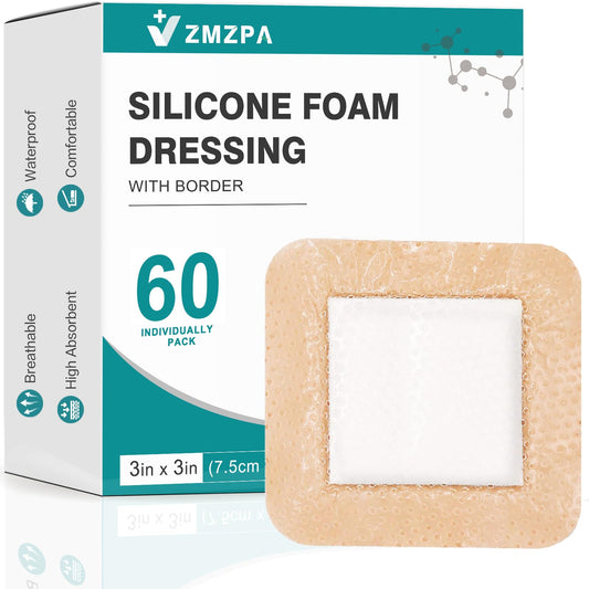 ZMZPA empaque frontal mostrando 60 apósitos, ideal para stock doméstico y clínico