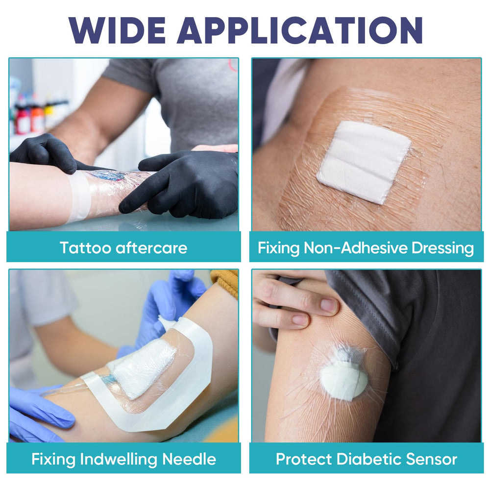 ZMZPA vendaje cubriendo tatuaje reciente, protección clara y limpia