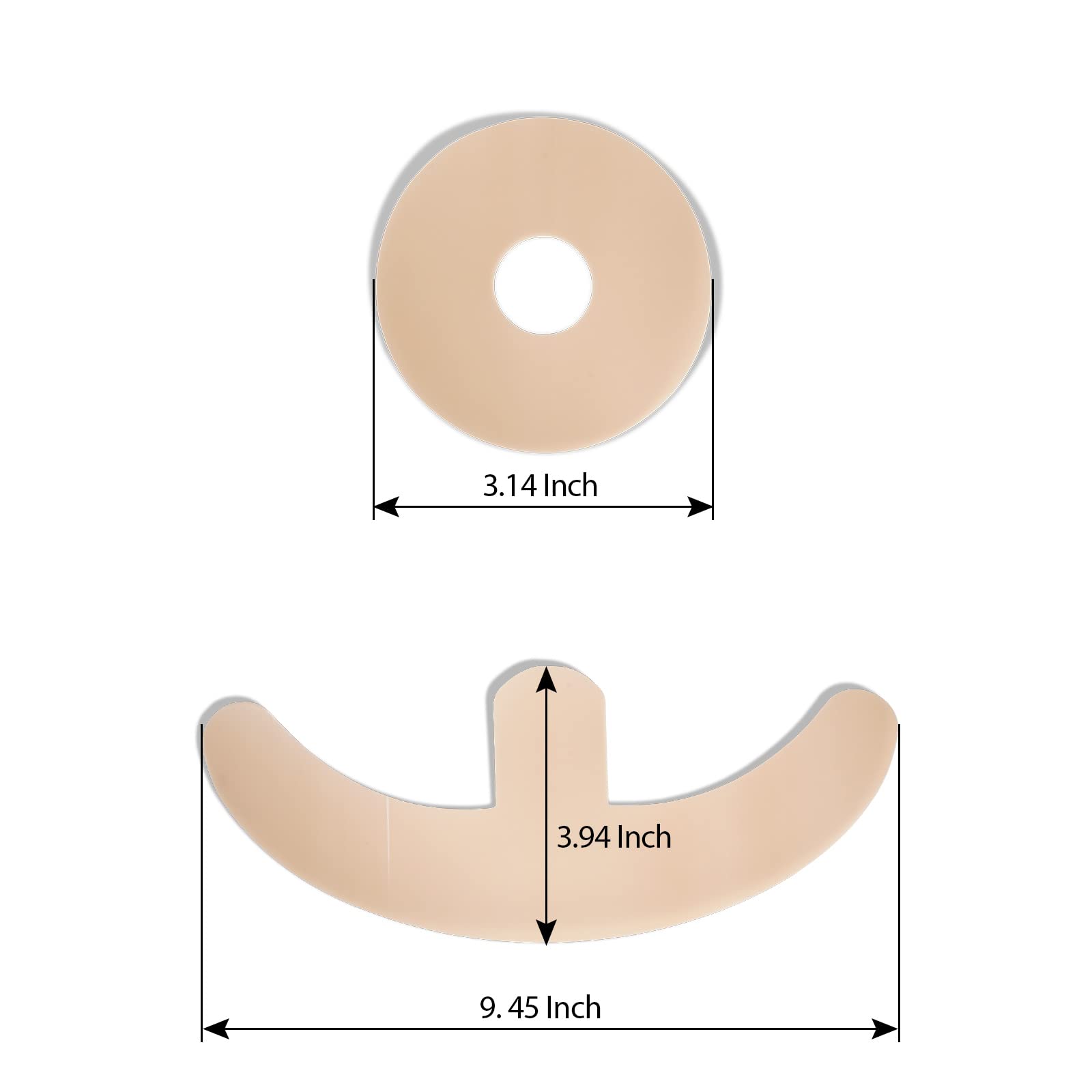 ZODENIS hoja anchor textura de silicona flexible que protege la piel