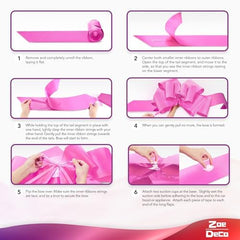 Zoe Deco lazo rosa en ambiente de fiesta que realza la celebración