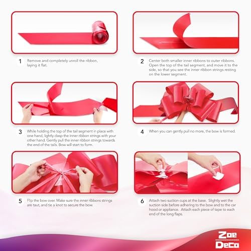 Zoe Deco lazo colocado en coche para entrega especial