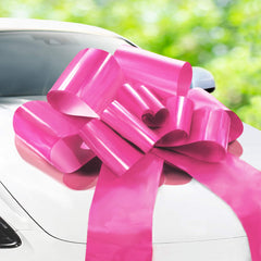 Zoe Deco lazo frontal 30" rosa que destaca el regalo