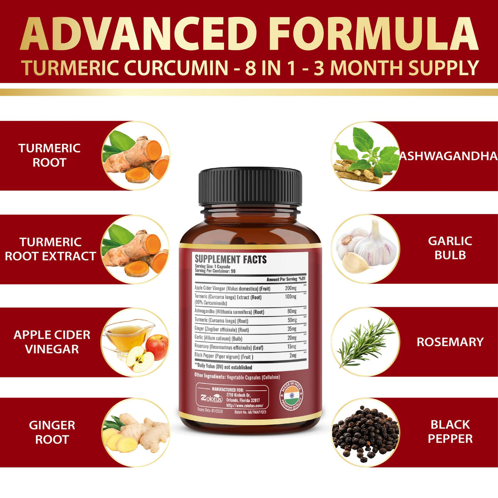 ingredientes naturales junto al frasco Zolotus para mostrar mezcla de hierbas