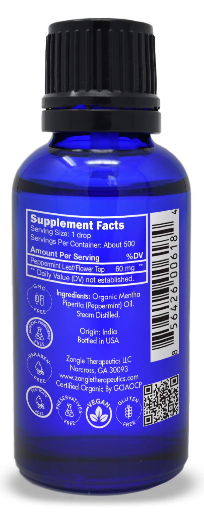 Zongle Therapeutics aceite en difusor creando aroma relajante y limpio