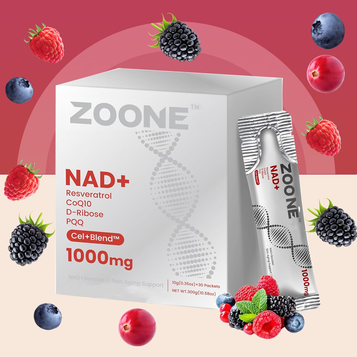 Zoone etiqueta y lista de ingredientes visible para transparencia y confianza